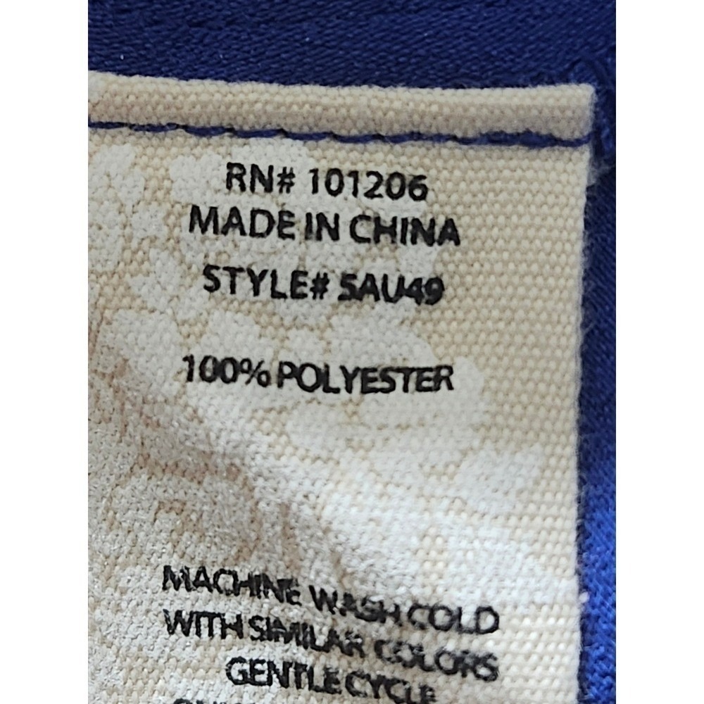 Soft Surroundings Blue Polyester Button Front Rol… - image 5